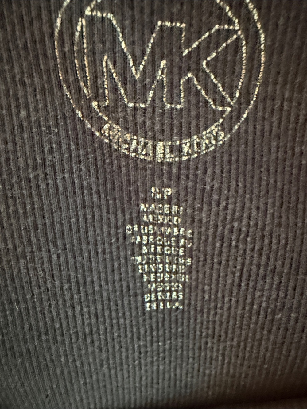 Michael Kors Black Ribbed Tank Top - Picture 3 of 3